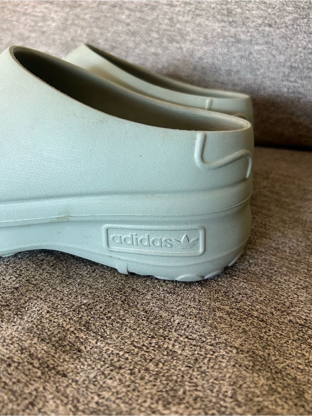 Adidas Adifom Stan Smith Platform Mule Clog Silver Green Womens Size 7 - Picture 4 of 12
